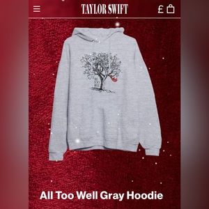 Taylor Swift All Too Well grey hoodie